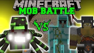 MUTANT FOREST SPIDER VS DIAMOND GOLEM &amp;amp; GENERAL GRAARDOR - Minecraft Mob Battles - Minecraft Mods