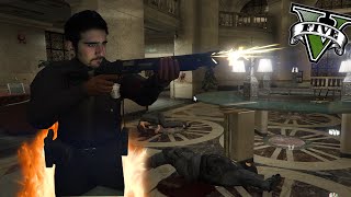 GTA V PC MODS - El Policia Que Salvo A Los REHENES De Un Atraco !! - ElChurches