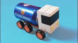 Como hacer un CAMION con materiales de reciclaje