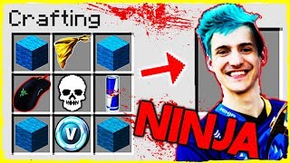 Minecraft Fortnite - How to Summon NINJA in Crafting Table