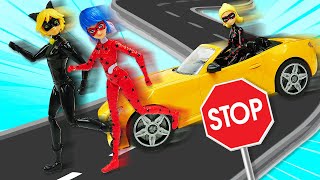 Приключения Леди Баг и Супер Кота. Новая машина Хлои — Супер Кот против Антибаг! Игрушки для девочек